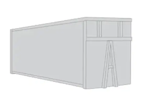 40 yard roll on roll off container