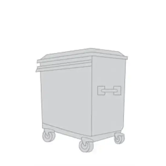 660 litre wheelie bin