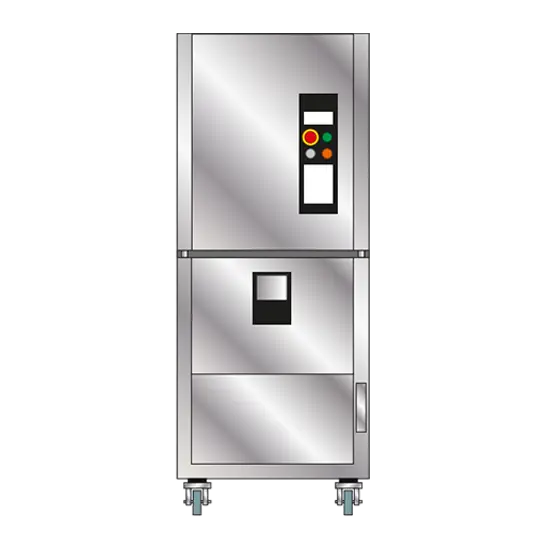 Stainless steel bag compactor for commercial waste